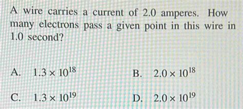 A collection of 1.25×10^19 electrons has the charge of .